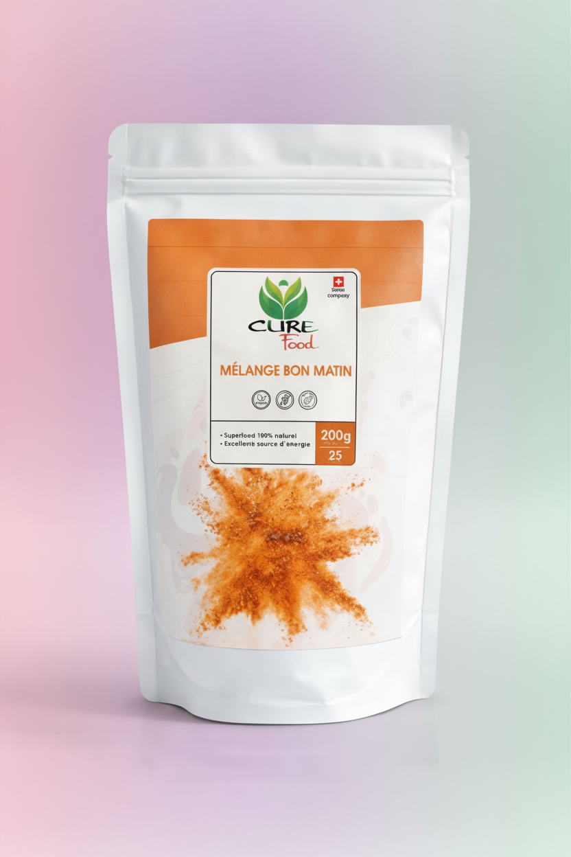 Mélange Bon Matin mit Rosa-Grün Verlauf