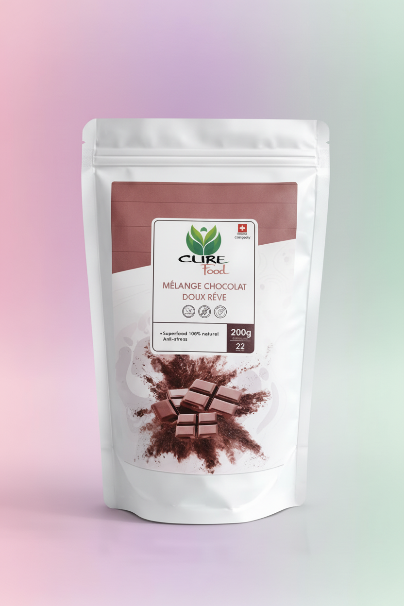Mélange Chocolat Doux Rêve mit Rosa-Grün Verlauf